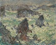 Claude Monet Tempete sur les Cotes de Belle France oil painting artist